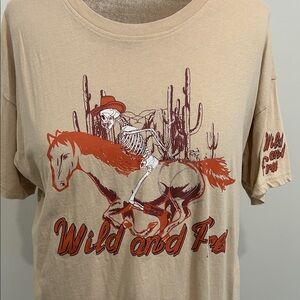 Wild and Free Skeleton Riding Bareback on Horse |Size XL